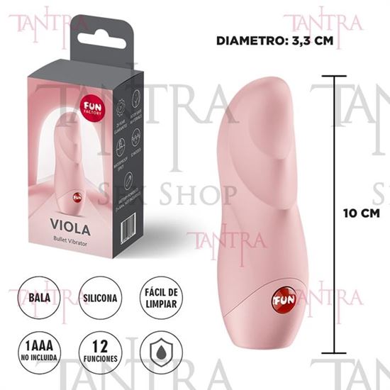 Viola bala vibradora para estimulacion clitorial